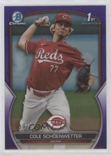 2023 Bowman Draft Chrome Purple Refractor /250 Cole Schoenwetter #BDC-116 0s55
