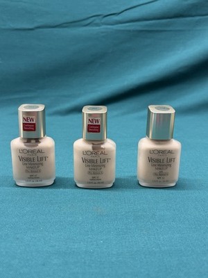 Lot of 3 L'Oreal Visible Lift Line-Minimizing Makeup 1.25 fl oz Pale # 103