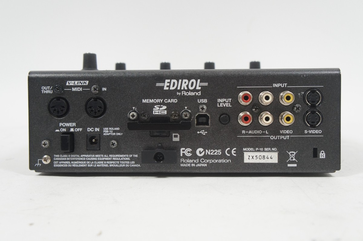 Edirol P-10 Visual Sampler Audio Video Sample Pad VJ DJ P10 Roland