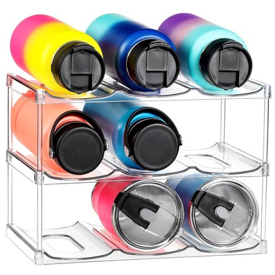 LARGER Compartment - Stackable Water Bottle Organizer Holder - for Stanley & ...