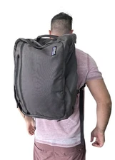 Patagonia MLC 45L Travel Bag Gray Backpack Briefcase #48104 Carry-On Duffel FLAW