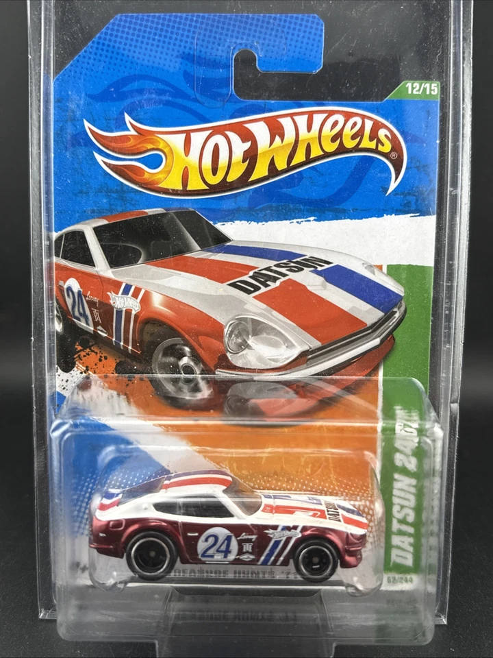 2011 Hot Wheels RED DATSUN 240Z Super Treasure Hunt 12/15 Free Shipping LOOK JDM - Image 2 of 4