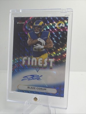 2025 Topps Finest Blake Corum Auto Finest Autographs Rare Refractor FA-BC 17/99