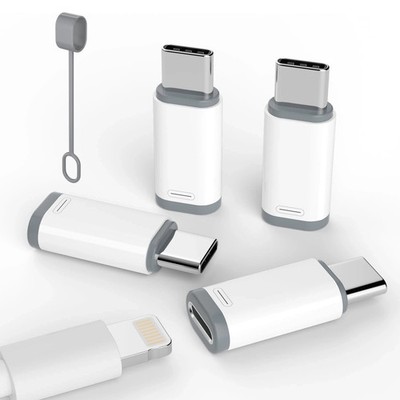 4 Pack Lightning to USB C Adapter for iPhone 15/16/17 Pro/17 Pro Max,for iPhone