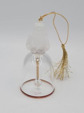 Lenox Crystal 1989 St. Nicholas Christmas Tree bell ornament Made in USA