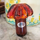 New ListingBlenko Art Glass Amberina Red Mushroom Paperweight VC 2023 UV Reactive