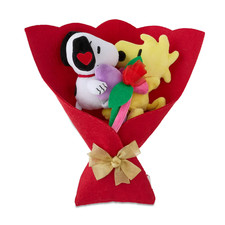 Peanuts Snoopy Woodstock 14" Plush Bouquet 5 Removable Flowers Figures