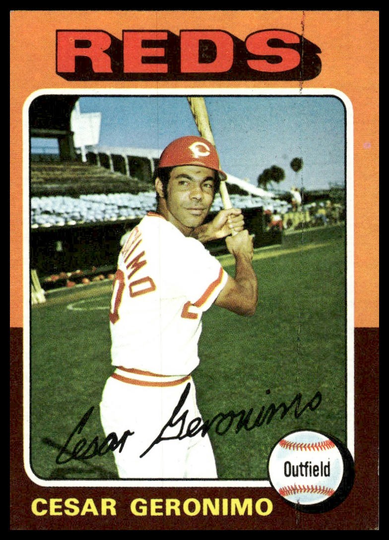 Cesar Geronimo 1975 Topps #41 Cincinnati Reds