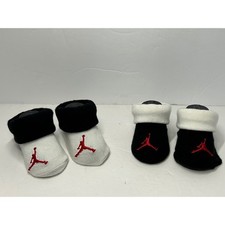 Baby Socks Jordan Jumpman Logo Black White Infant Newborn Booties 4 Piece