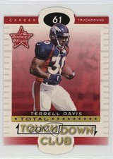 1999 Leaf Rookies & Stars Touchdown Club Die-Cut 23/60 Terrell Davis HOF 0v2