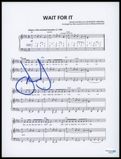 Leslie Odom Jr. "Hamilton" AUTOGRAPH Signed 'Wait for It' Sheet Music B ACOA