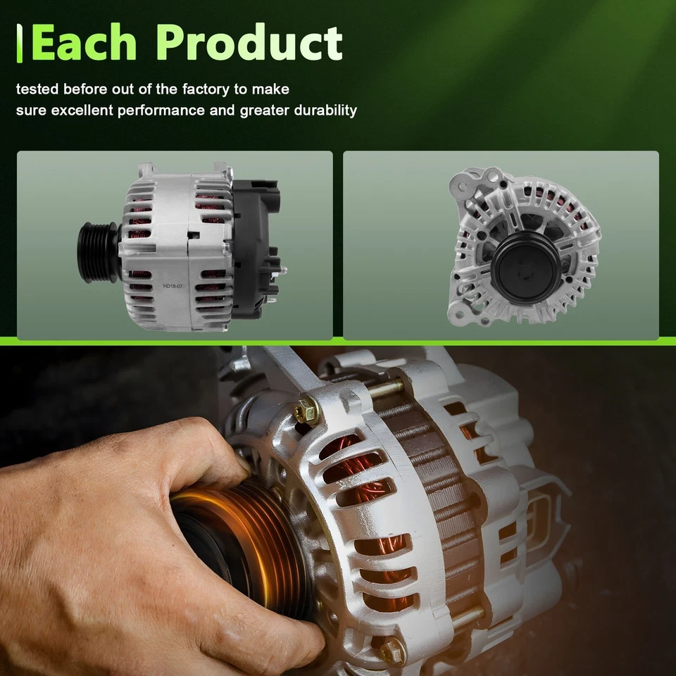 Alternator Fit For Volkswagen Beetle 1999 2000 2001 2002 2003 2004 2005 13853 Foto 4 de 4