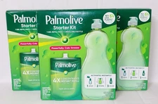 3 New Palmolive Fresh Citrus Dish Soap Starter Kit - 1 Bottle & 1 Gel Refill