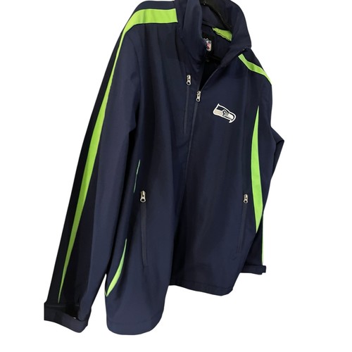 NFL Seattle Seahawks Football Men Jacket Blue Green G-III Zip Jacket XL - Picture 3 of 6