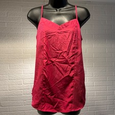 Nicole by Nicole Miller Pink Snake Print Trim Cami Tank Top