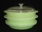 PYREX - 5 pc. LIME Green Casserole, Cake Dish, Pie Plates & Knob Lid Set