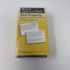 EMANUEL LAW IN A FLASH REAL PROPERTY Wolters Kluwer 2009 Bar Study Cards Realty