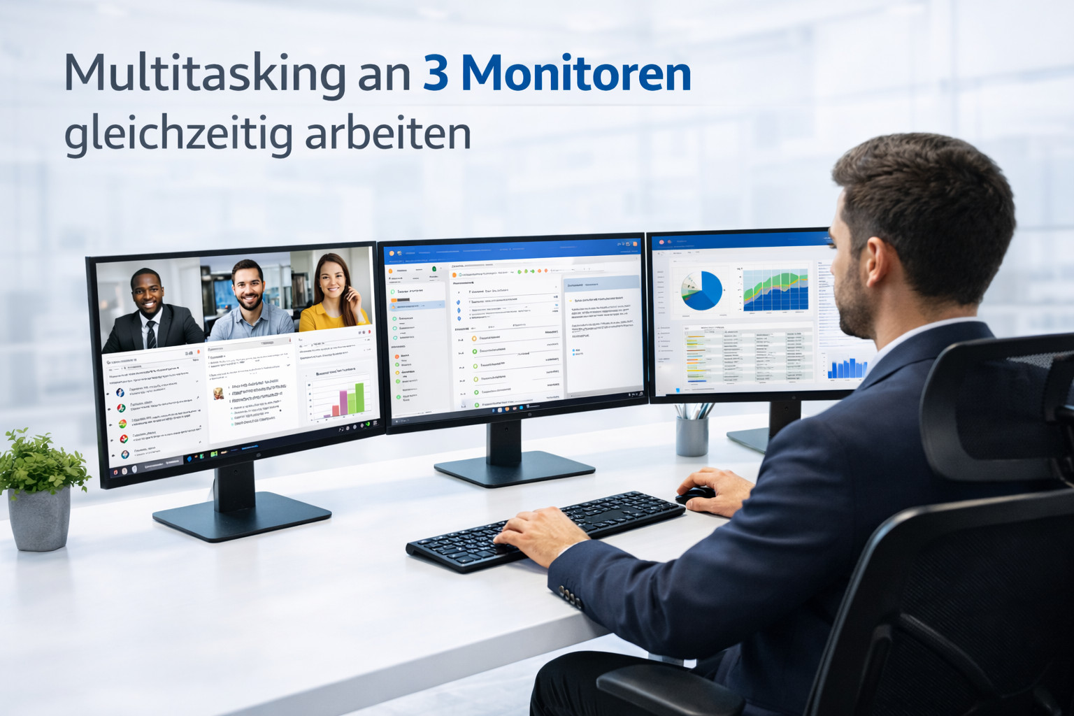 PC Windows 11 Office | Intel i7 4x 3,9 GHZ | 32 GB RAM | 1 TB SSD | WLAN DVD Ansicht 7