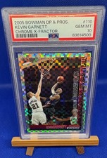 Kevin Garnett 2005 Bowman Draft Picks & Prospects Chrome X-Fractor /150 PSA 10