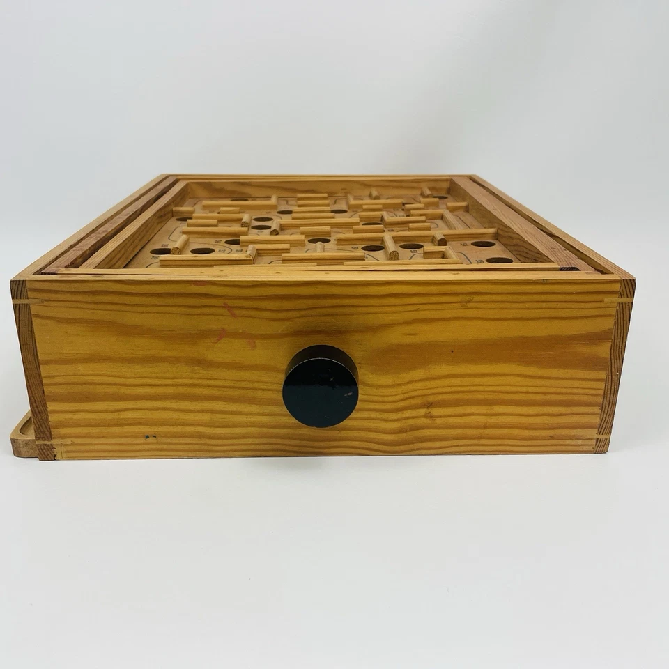 VTG Sweden Brio Labyrinth Wooden Maze Game Box 1950s Labyrintspel 18376 - Image 4 of 4