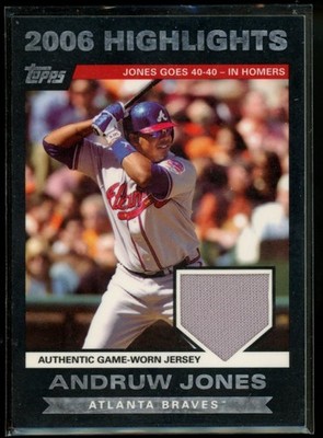 ANDRUW JONES 2007 TOPPS HIGHLIGHTS GAME WORN JERSEY BRAVES