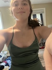 Windsor Green Satin Dresss