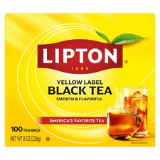 Lipton Black Tea bags, 100 count...