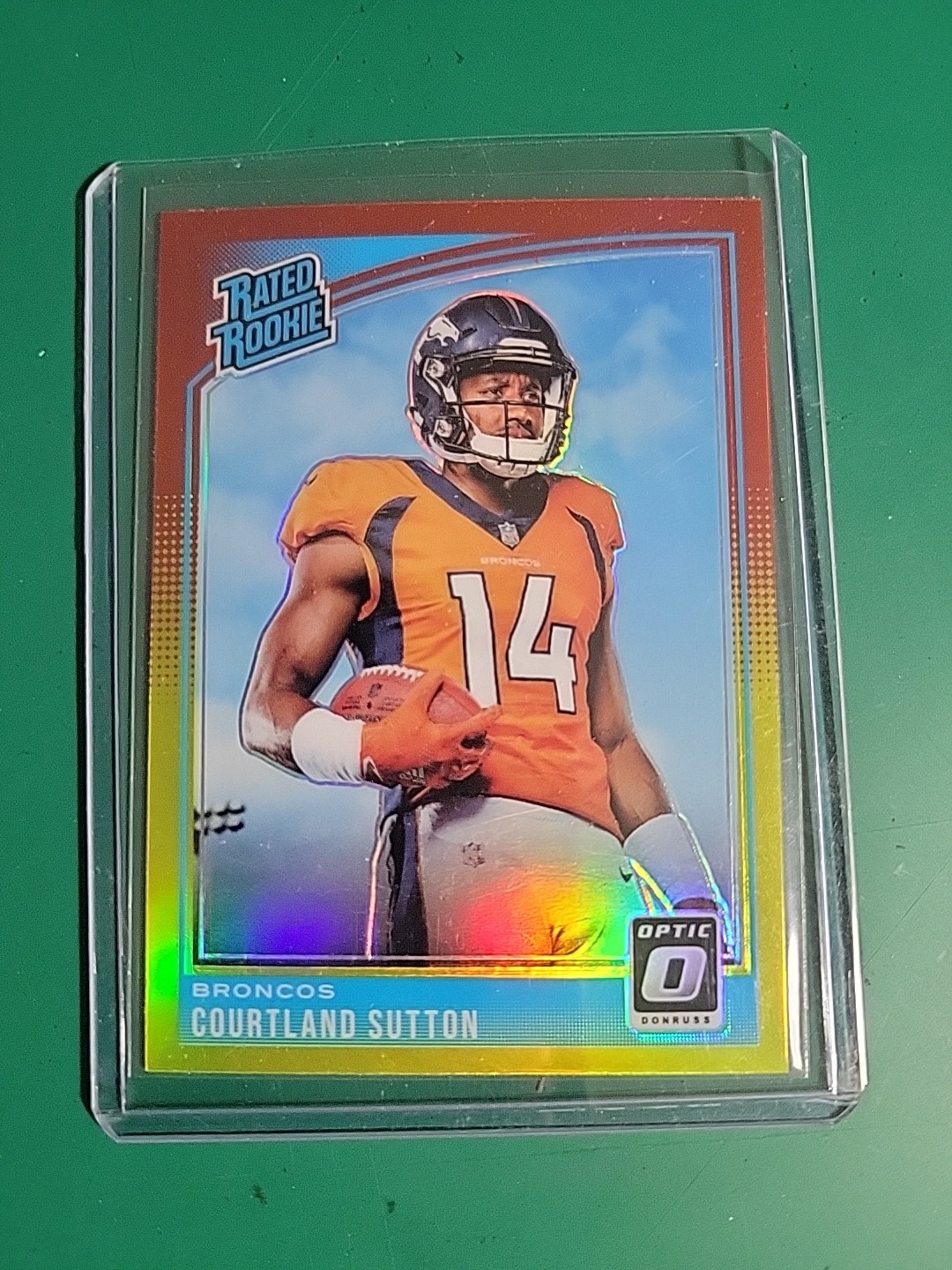 2018 Panini Optic Football Red Yellow Courtland Sutton 162