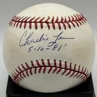 New ListingCharlie Lea (DD) Montreal Expos 5-10-1981 No-Hitter Autographed ML Baseball COA
