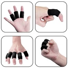 10pcs Thumb Finger Support Brace Compression Splint Arthritis Sports Gym Sprains