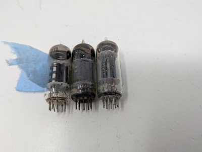 Lot of 3 Vintage Electron Tubes 12BH7 11KV8 6GU7 Various Brands (125)