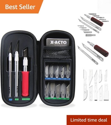 Compression Basic Knife Set, Includes 3 Knives, 13 Blades, Soft Carry Case, 1...