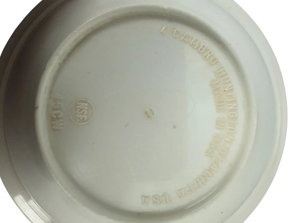 Cambro Huntington Small White Bowl 45CW Durable NSF Certified Made In USA - Image 4 of 4