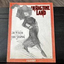 In Ragtime Land Piano Voice Sheet Music McKeon Sherman 1911 Harry Von Tilzer