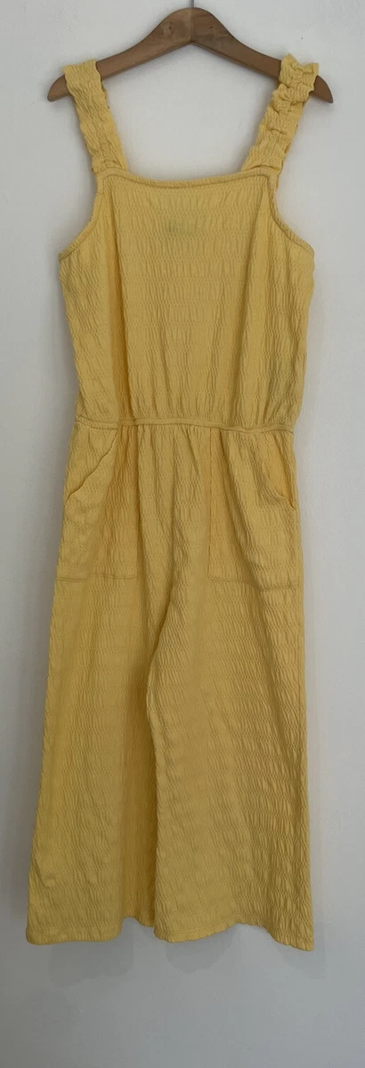 Girls Primark age 10 11 yellow jumpsuit 3 quarters eBay