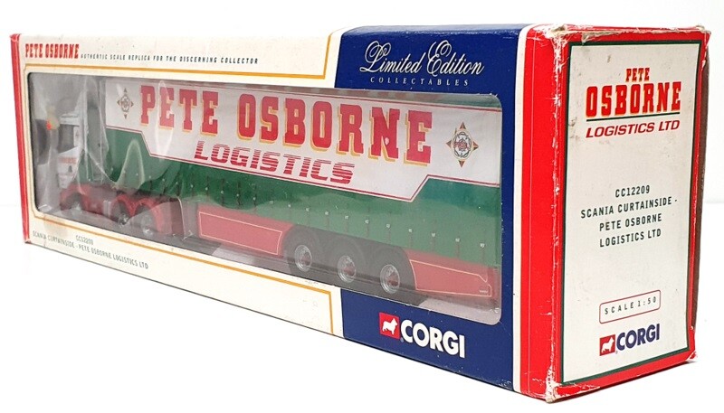 Corgi 1/50 Scale CC12209 - Scania Curtainside Truck (Pete