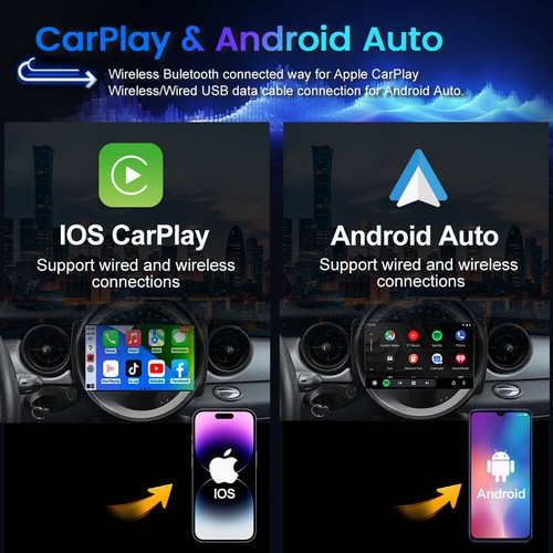 Autoradio Für BMW Mini Cooper R55 R56 2007-2013 GPS Navi Car Play DSP Android 14 - Bild 5 von 18