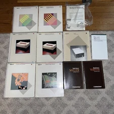 VTG Apple II Computer Pro DOS Printer Text Card Monitor Disk II Manual Paper Lot