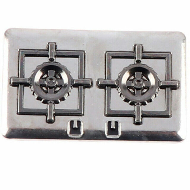 2Set 1:12 Dollhouse Miniature Gas Stove Metal Model Toy Doll House De-u- 2Set 1:12 Dollhouse Miniature Gas Stove Metal Model Toy Doll House De-u-