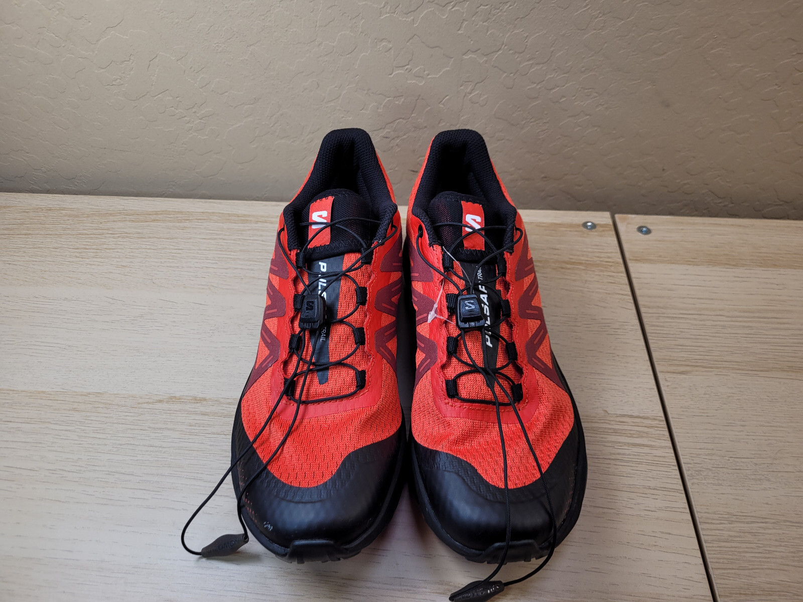 Scarpe Salomon Uomo Pulsar Trail Running Escursionismo Rosso Nero Taglia 7 5 416029