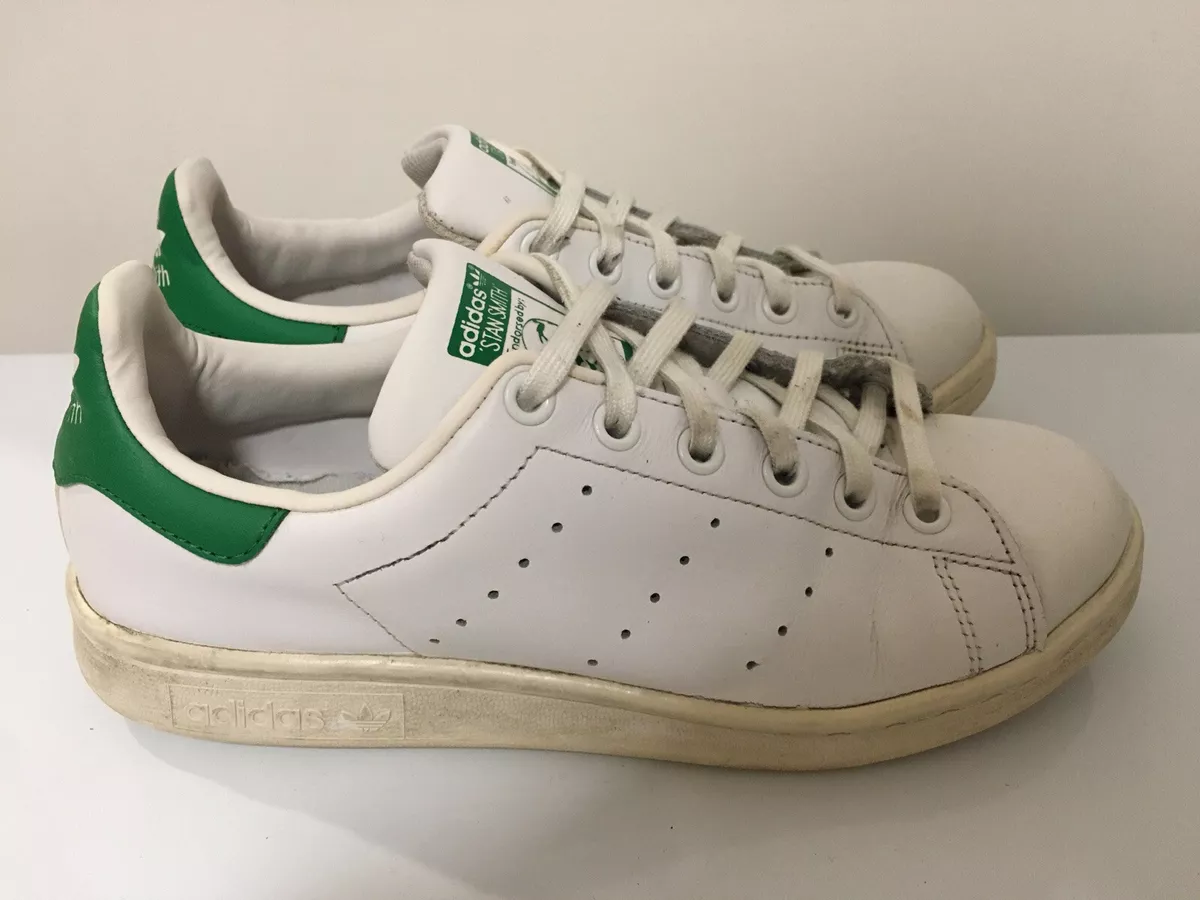 Adidas Stan Smith Ortholite Low Top White Green Leather Men Junior