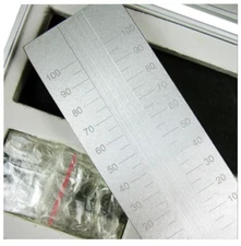 Single Groove Fineness Gauge Tester Stainless Steel Grind Gauge with Scraper