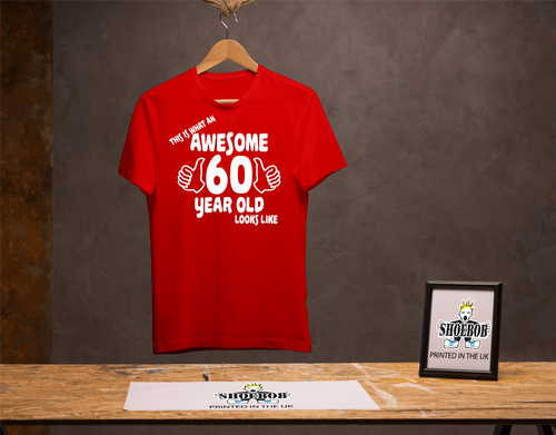 Awesome 60 Year Old T-Shirt, unisex 60th birthday gift, unique Sixty gift ideas - Picture 3 of 11