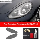 Pre-cut Headlights Smoke Paint Protection Tint Wrap Film For Porsche Panamera
