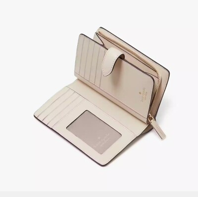 NWT Kate Spade Flower Medium Compact Bifold Wallet KG488 NWT Kate Spade Flower Medium Compact Bifold Wallet KG488