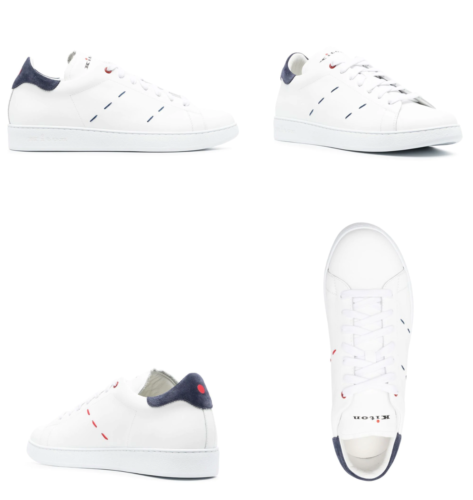 KITON Top-Stitched Leather Ciro Paone Sneakers Runners Schuhe Shoes Trainers 45 - Bild 17 von 22