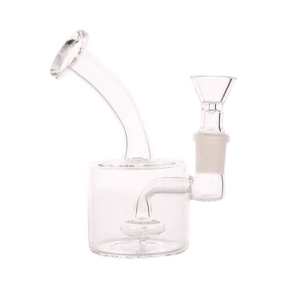 5" Premium GLASS Tobacco Mini Hookah Quality Water Pipe Bong 14mm Bowl