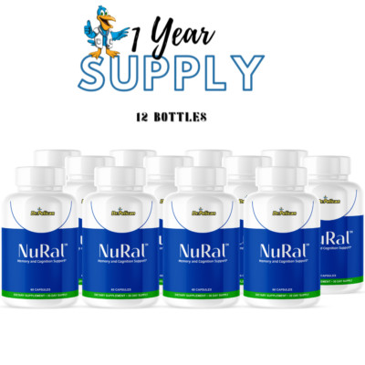 NuRal- Brain & Cognition Support- 12 Bottles- 720 Capsules
