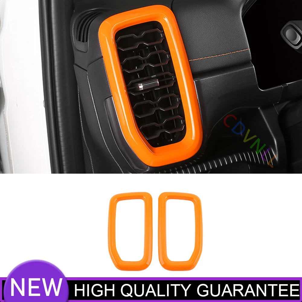 Air Conditioning Outlet Vent Cover Trim For Ford Ranger 2023-2024 Bright Orange