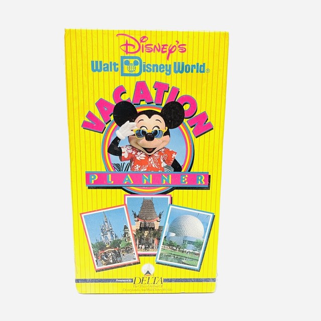 In shrinkwrap walt disney world vacation planner vhs delta airlines
